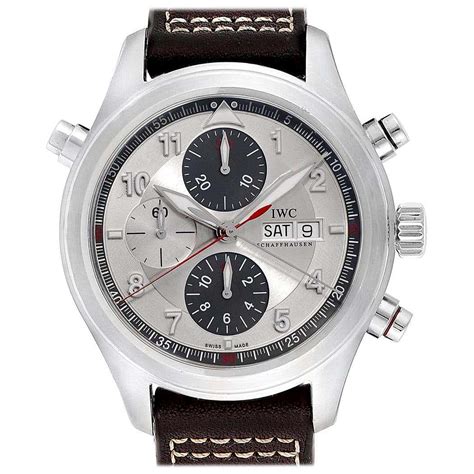 iwc double chronograph|iwc chronograph rattrapante price.